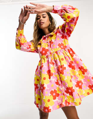 NEON FLOWER I LINE DRESS アメリヴィンテージ ◇設定価格変更