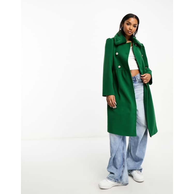 Asos 2024 neon coat