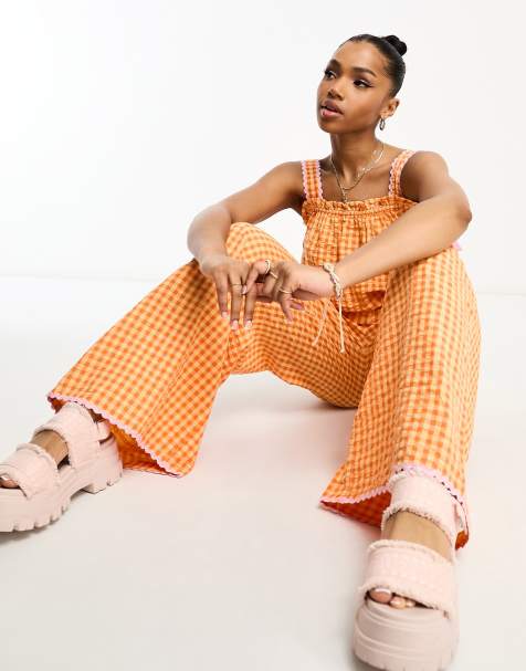 Orange Jumpsuits & Rompers for Women