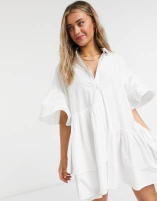 neon oversized shirt dress