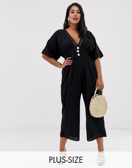 Neon Rose Plus – Broderad jumpsuit