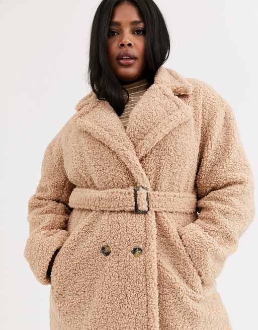 Manteau 2025 peluche rose