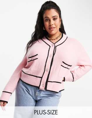 Light pink outlet plus size cardigan