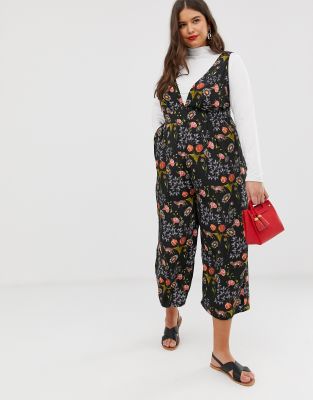 plus size pinafore jumpsuit