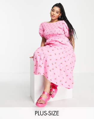 knee length dresses for ladies Beloved Gathered Button Down Midi Dress (Neon Coral)