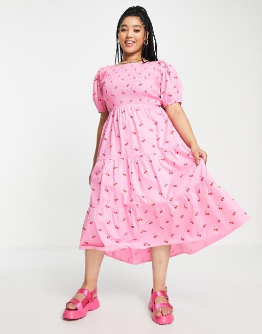 Neon rose tea dress best sale