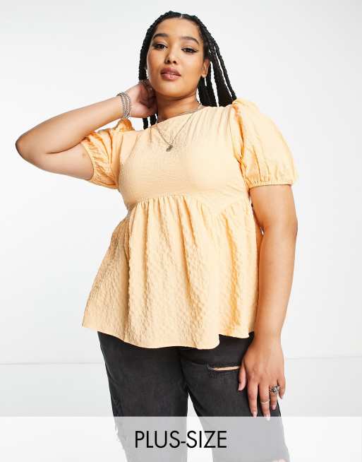 Plus size hot sale smock tops