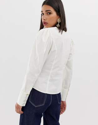 puff sleeve blouse asos