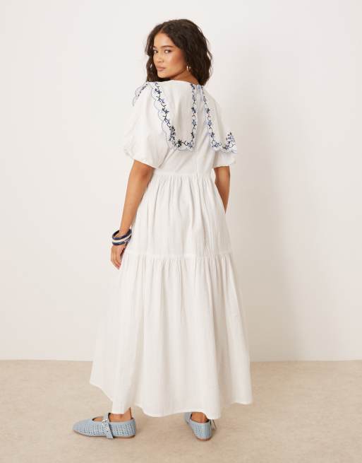 sachin and babi light blue dress Juliet Dunn Neon Peach Embroidered Dress main image 1