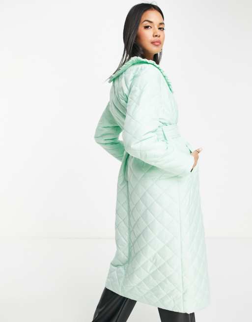 neon sign maxi coat mint サイズ38 neon sign maxi coat mint