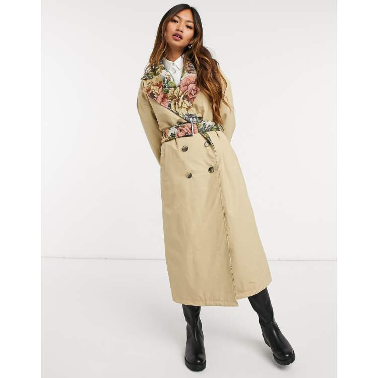 Asos tapestry coat sale