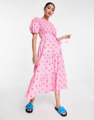 midi cherry dress