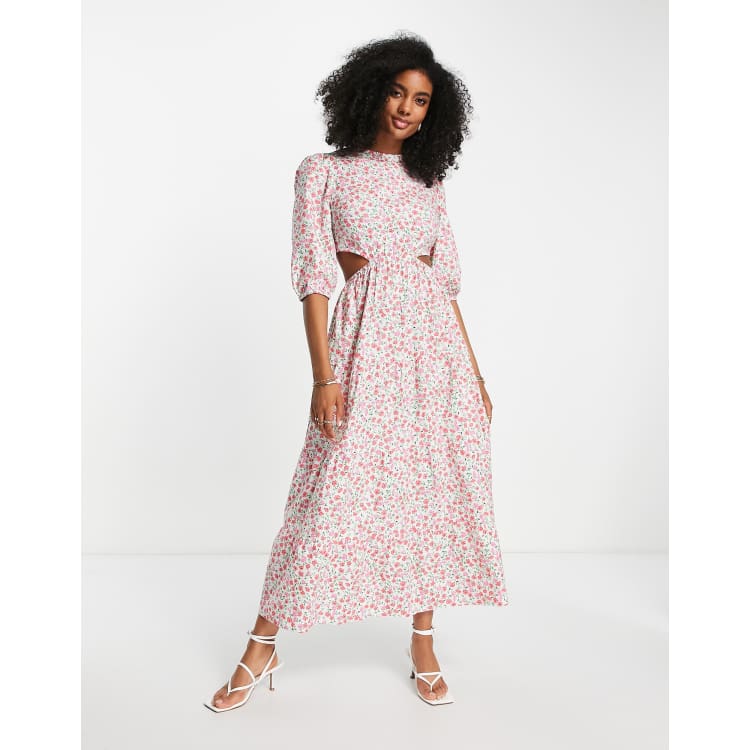 Topshop ditsy shop smock dress