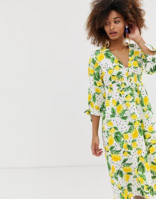 lemon dress asos