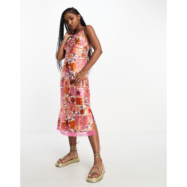 Asos tropical print dress hotsell