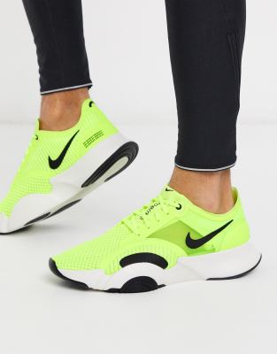 фото Неоново-зеленые кроссовки nike training superrep go-зеленый