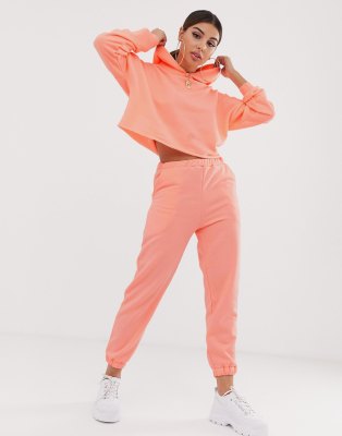 фото Неоновые джоггеры от комплекта asos design-розовый