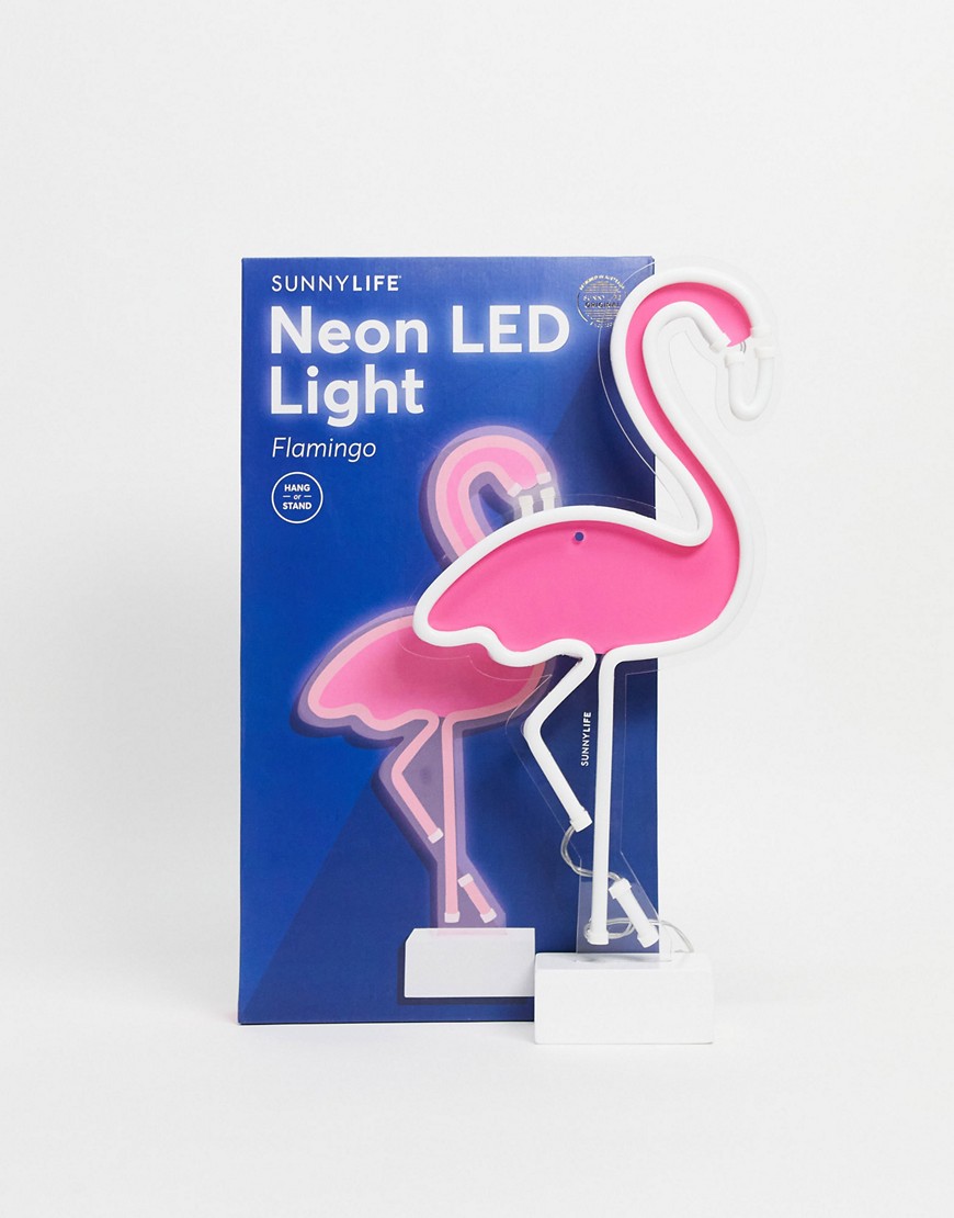 фото Неоновый светодиодный светильник в виде фламинго с разъемом usb sunnylife-розовый цвет