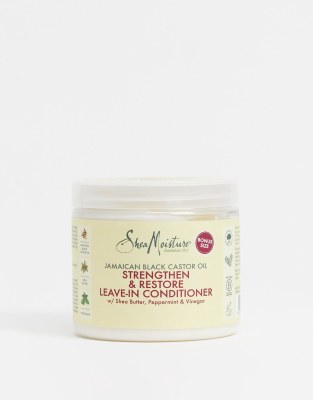 Несмываемый кондиционер для волос с ямайским черным касторовым маслом Shea Moisture - Strengthen & Restore, 431 г-Бесцветный