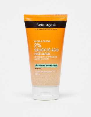 Neutrogena Clear & Defend Facial Scrub 150ml-No colour