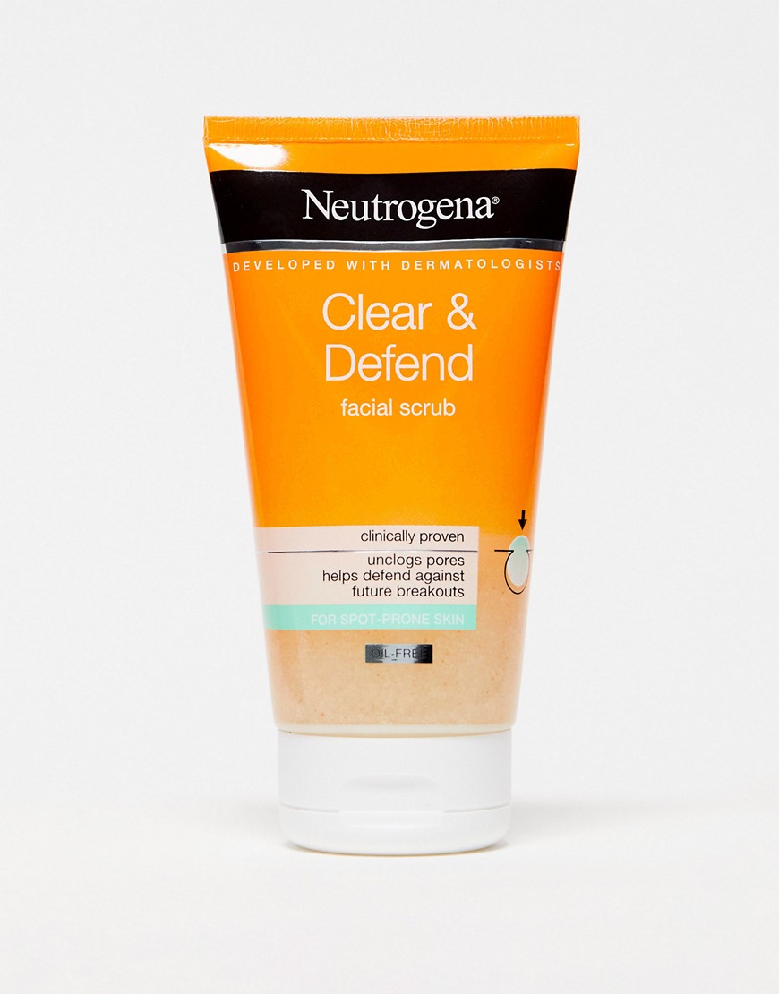 Neutrogena Clear & Defend Facial Scrub 150ml-No colour