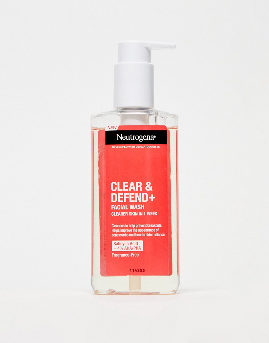 Neutrogena Clear & Defend Plus Facial Wash 200ml-No colour