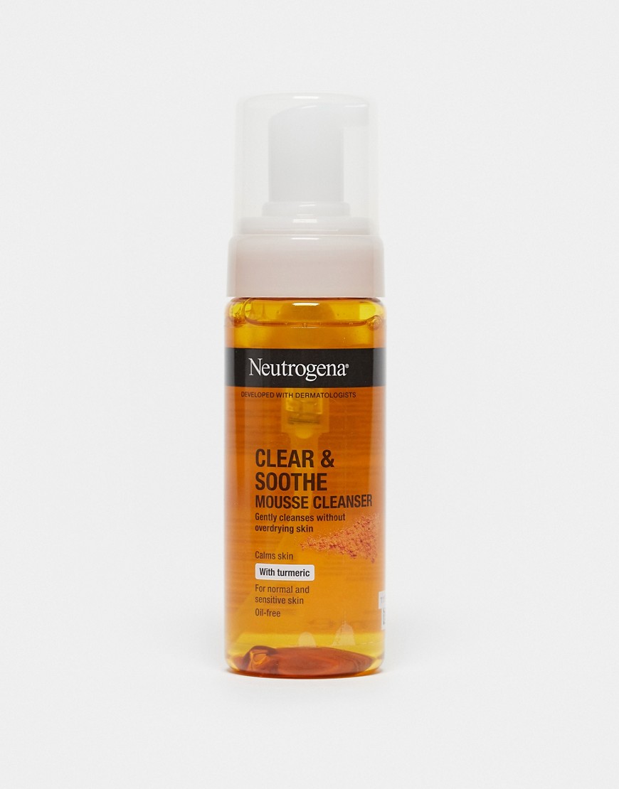 Neutrogena Clear & Soothe Mousse Cleanser for Spot-Prone Skin 150ml-No colour