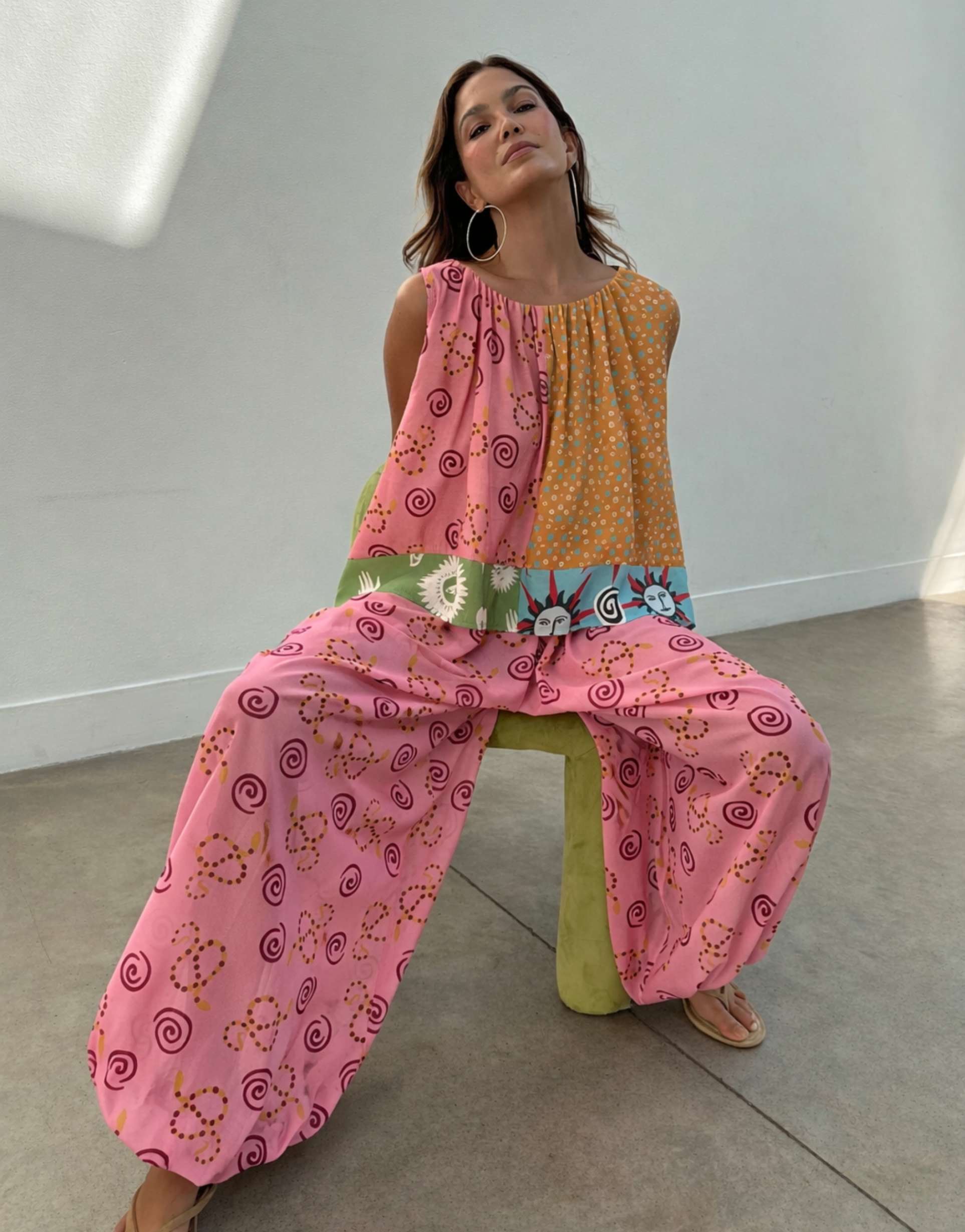 never fully dressed balloon pants in multi print - part of a set