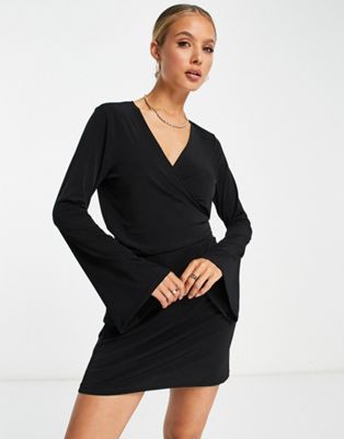 Never Fully Dressed black belle mini dress in black