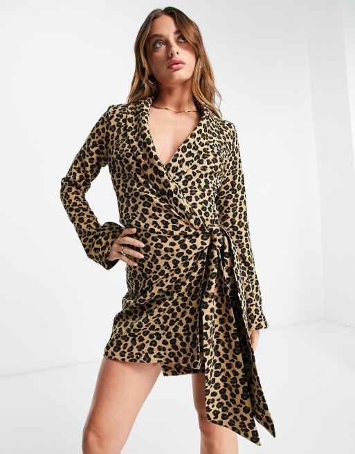 Leopard blazer clearance dress