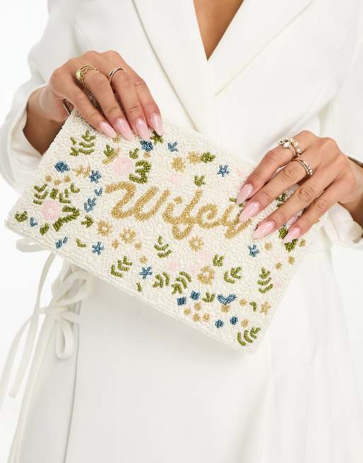 Bridal bag store ivory