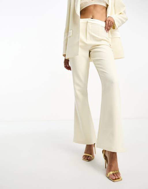 Ivory wedding trouser suits hotsell