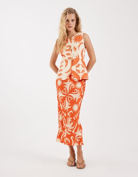 Never Fully Dressed Cairo waistcoat in cream sol print (part of a set) - view 1