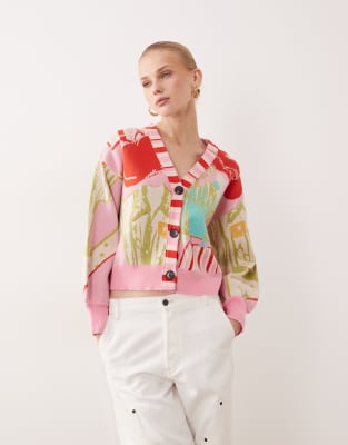 Never Fully Dressed Cardigan In Multi