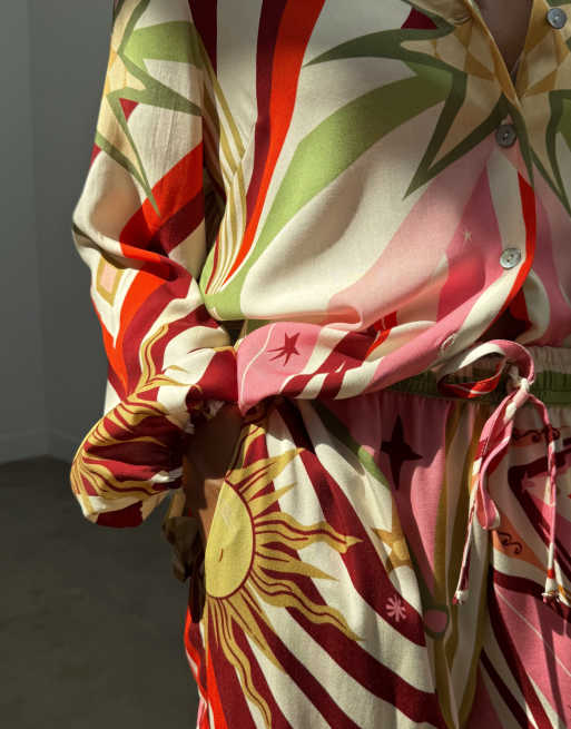 Never Fully Dressed - Cirque - Cargobroek met print in multi, deel van co-ord set, 4 van 4
