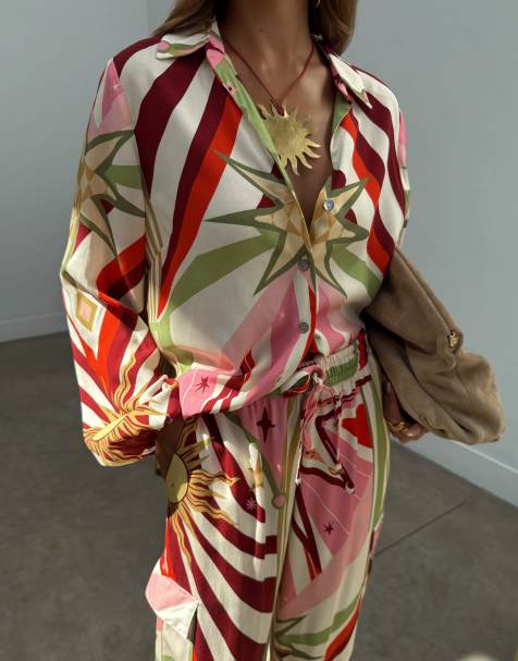 Never Fully Dressed Cirque shirt and pants set in all-over multi print - view 1