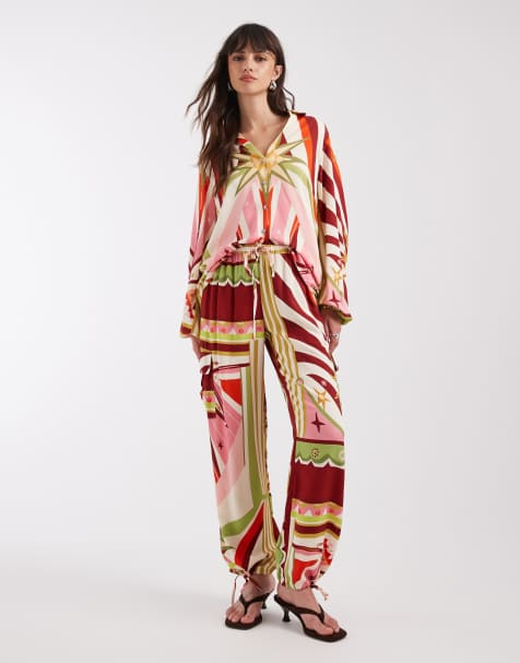 Never Fully Dressed Cirque shirt and pants set in all-over multi print - view 1