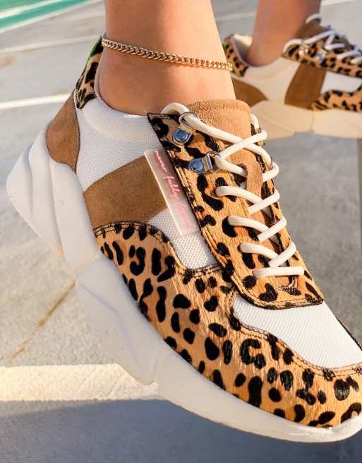 Leopard print store trainers asos