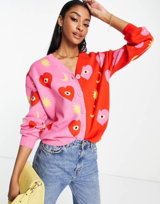 Red hot sale pink sweater