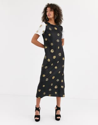 multi leopard print dress