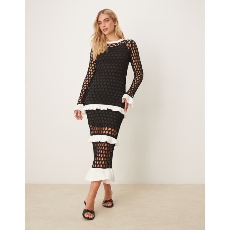 white christmas dresses Diana Crochet Dress main image 0