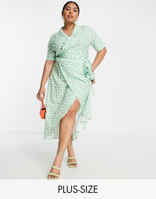 Never Fully Dressed Curve - Brooklyn - Vestito da aperitivo, colore verde 