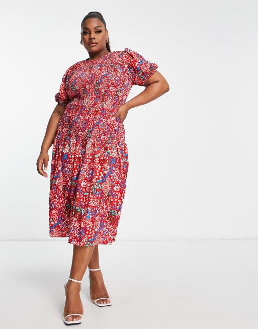 Never Fully Dressed Curve scarlett midi dress | ASOS