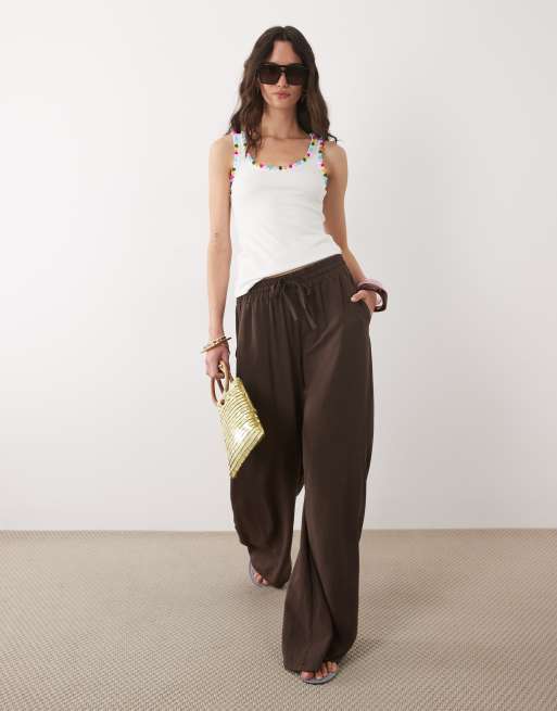 Never Fully Dressed - Débardeur orné de perles - Blanc, 2 de 4