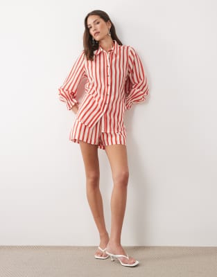 Never Fully Dressed Elissa shorts in red stripe - part of a set red 23790₽