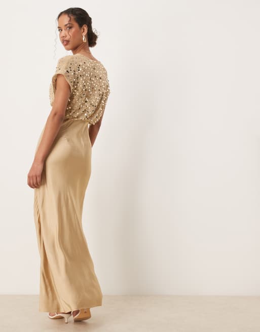 never fully dressed gold dress NEVER FULLY DRESSED Plisse Dress