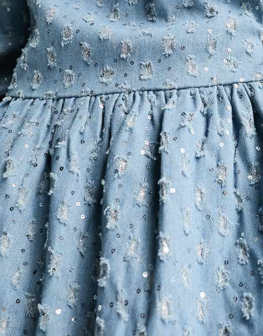 white christmas dresses NEVER TOO MUCH DENIM MINI DRESS – AKIRA