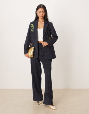 Never Fully Dressed Embroidered Blazer Co-ord In Multi