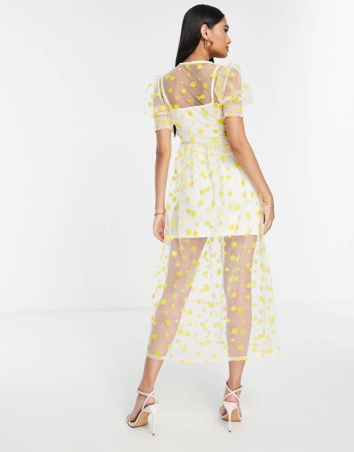 Yellow hot sale daisy dress