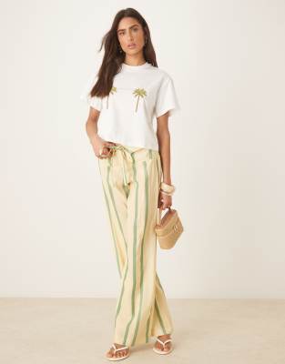 Never Fully Dressed Embroidered Palm Boob T-shirt In White
